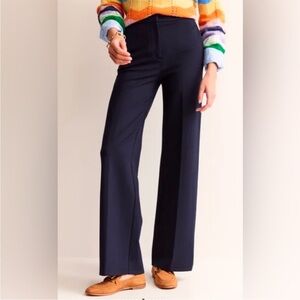 Boden Navy Westbourne Wide-Leg Pants // Sz 16/18R
